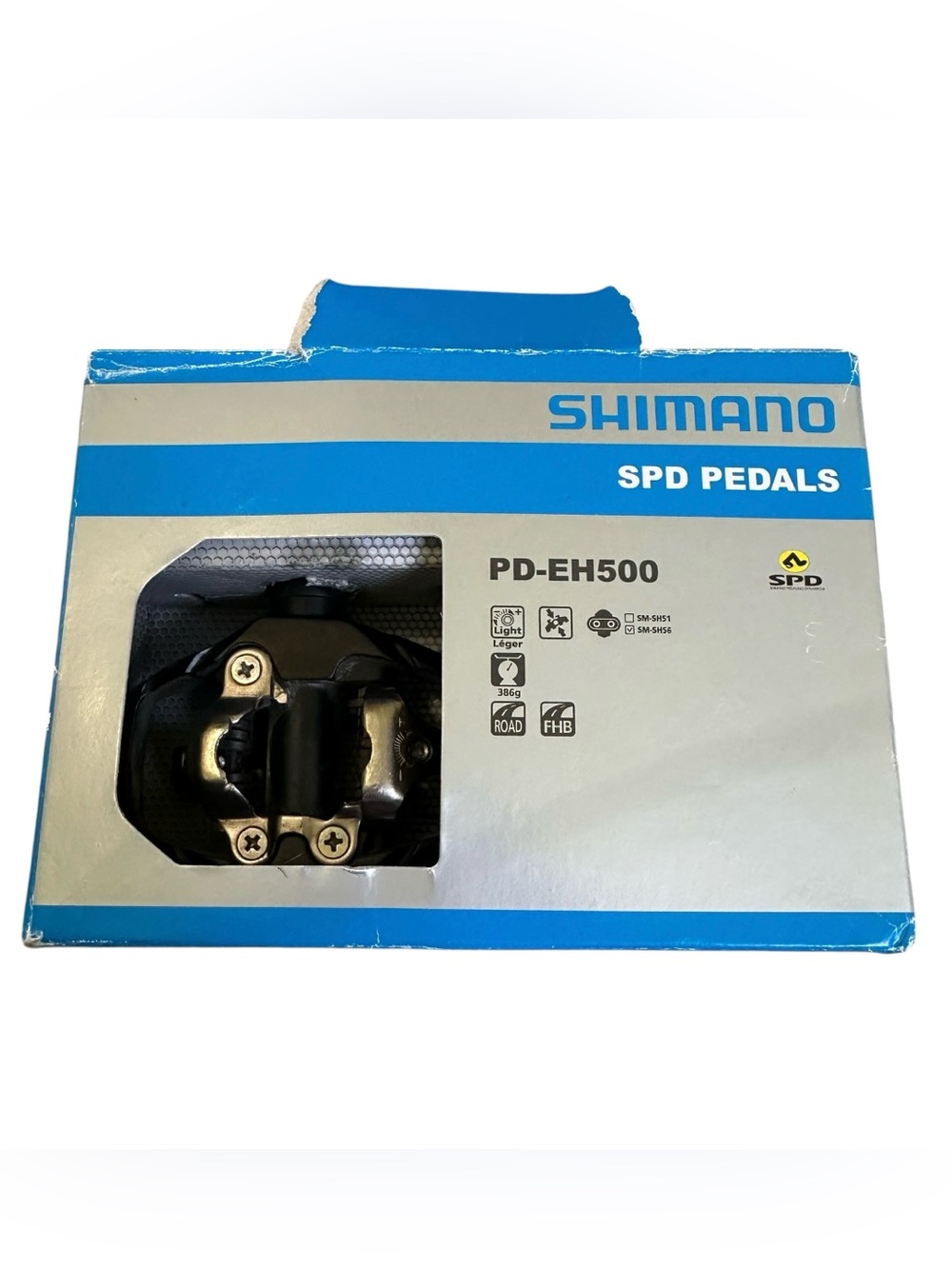 Shimano PD-EH500 SPD Clipless Bike Pedals Road MTB Hybrid w Cleats Black Outdoor